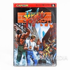 FINAL FIGHT Super Famcom Jacket Type Can Badge Pins Capcom