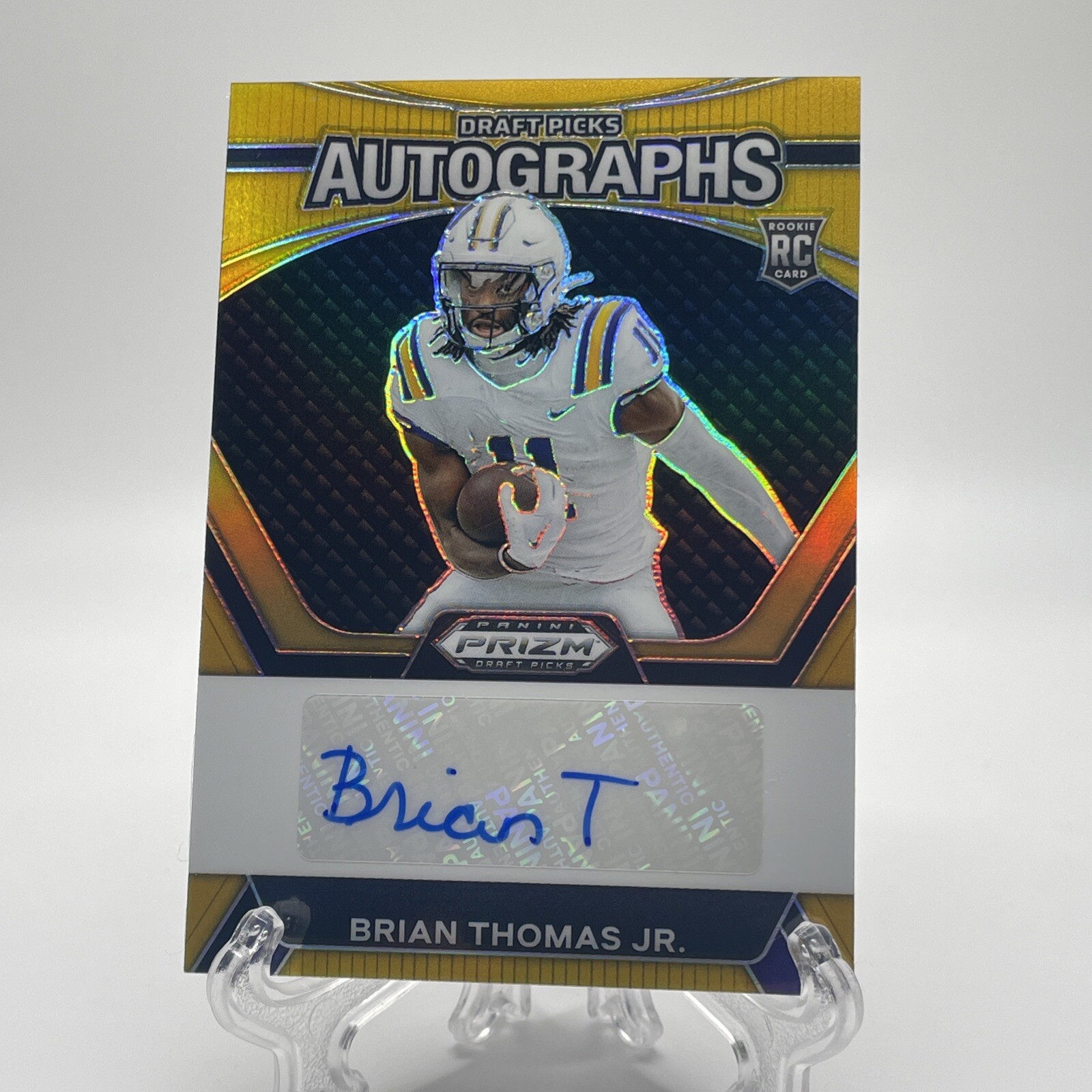 2024 Panini Prizm Draft Picks Brian Thomas Jr. Autograph TRUE GOLD /10