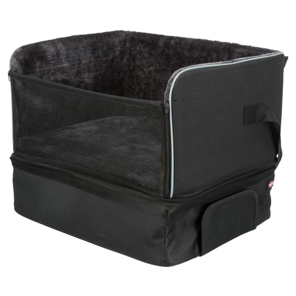 Trixie Car Dog Seat Raised Travel Bed with Straps Buckle & Belt Slit Black S 8kg - Image 3 of 4