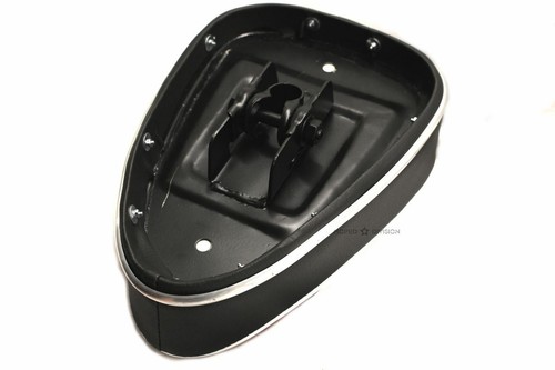 Moped Guitar Pick Single Seat, Red Top with Chrome Trim - Picture 3 of 3