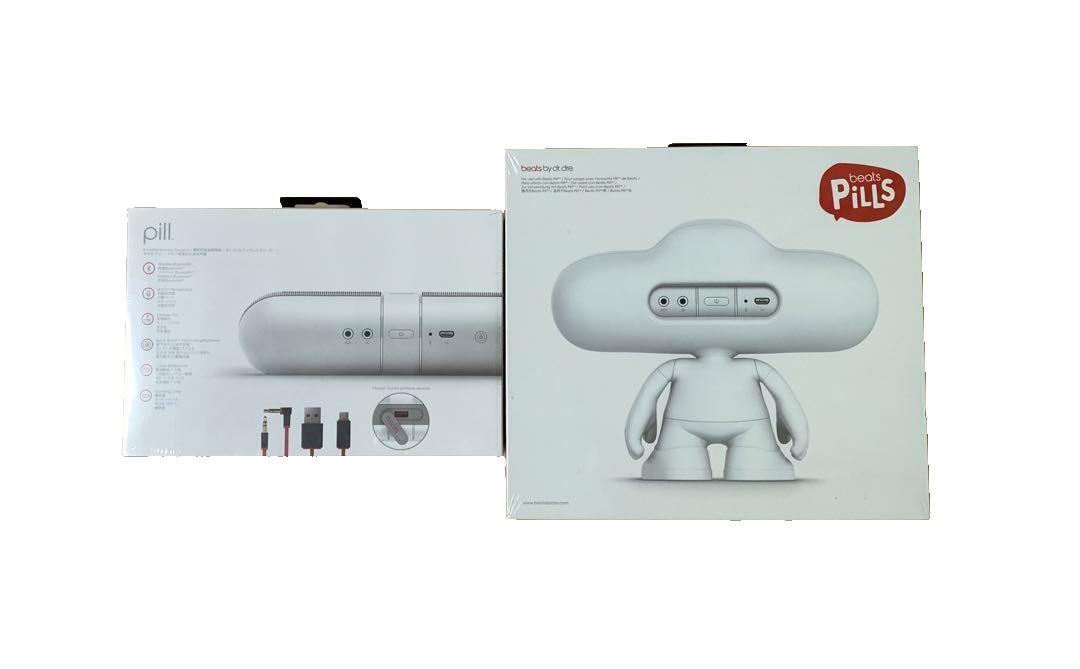 Beats by Dr Dre Pill 2.0 White speaker + stand set system wireless