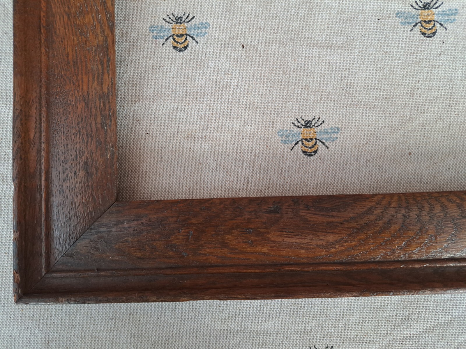 Old Oak Wooden Picture Frame No Glass holds 11x8" Vintage Art eBay