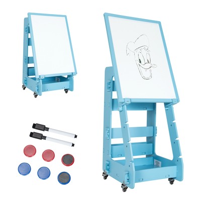Costway Kids  Standing Art Easel Dry-Erase Board Double Sided Whiteboard
