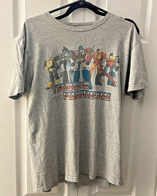 Transformers More Than Meets the Eye T-Shirt by Hasbro, Men's Large, Gray