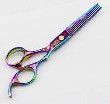 Professional Hair Thinning Scissors Sheers RAINBOW FLORAL - 6 Inches - SHARP