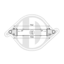 DCA1087 Ladeluftkühler für MERCEDES-BENZ C-CLASS T-Model (S204)