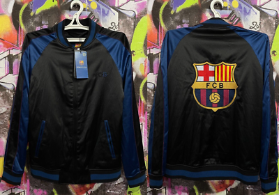 FC BARCELONA バルセロナ ジャケット  L ブラック 正規品 YEN TOWN MARKET ナイロンジャケット 「FC BARCELONA」FC