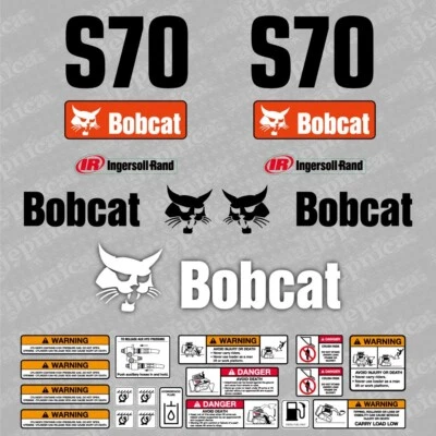 Bobcat S70 Lader Aftermarket Aufkleber / Ersatzaufkleber Set - Bild 1 von 2