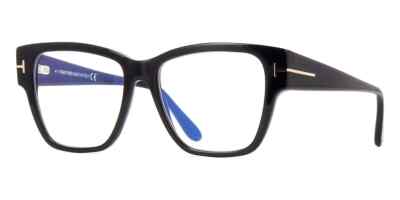 Tom Ford TF5745-B Black 001 Plastic Eyeglasses Frame 54-16-140 FT5745-B Cat Eye