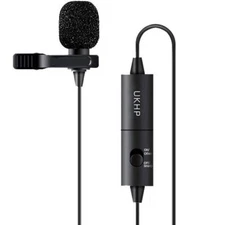 Lavalier Hands Free Clip-on Mic with Omnidirectional Condenser for DSL,Phone,PC
