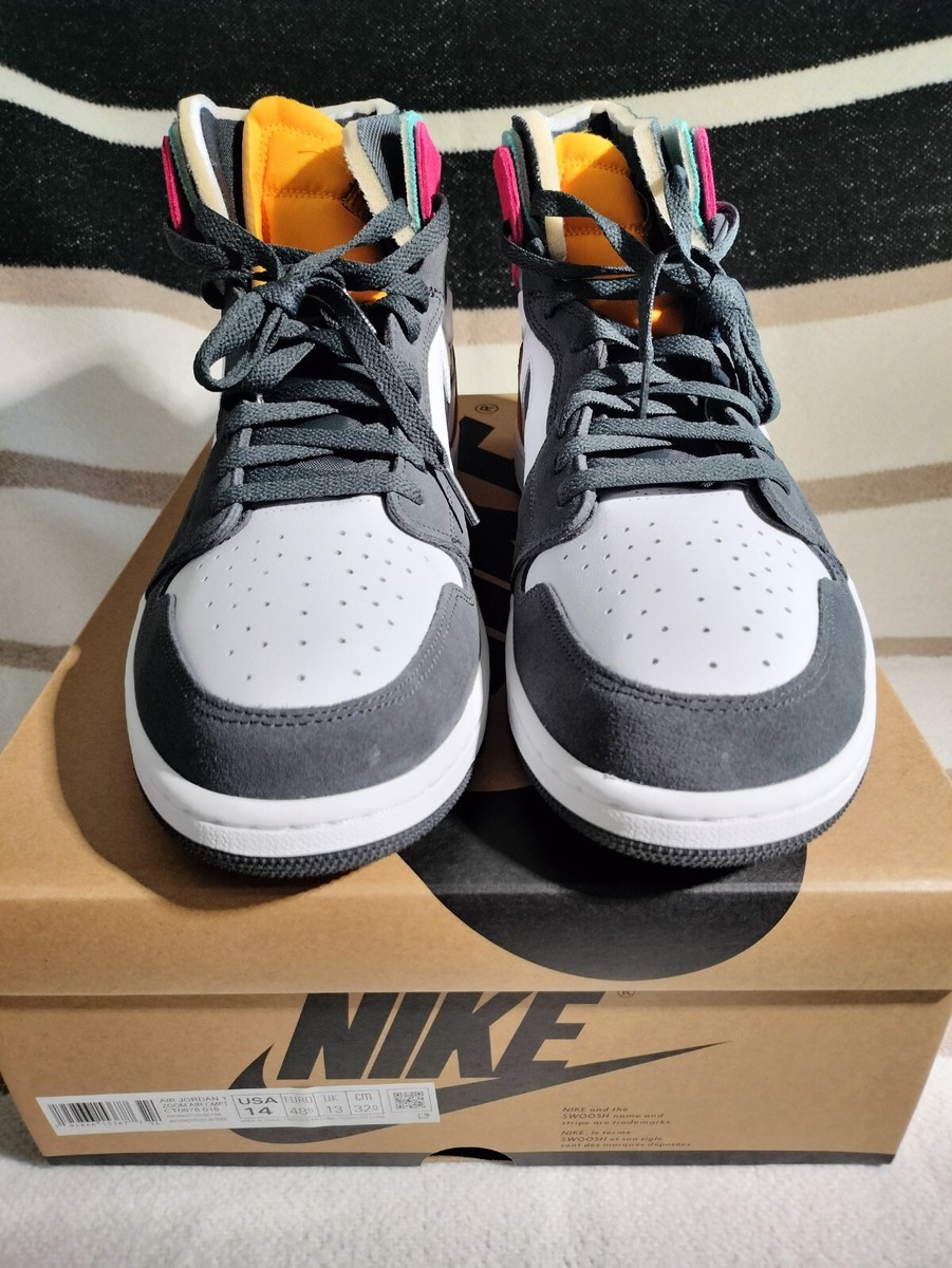 Nike Air Jordan 1 High Zoom Air CMFT Anthracite Men\'s Size 14 Air Jordan 1 Zoom Air CMFT Anthracite CT0978-016 Size 14  main image 4