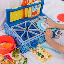 Pretend Play Kids Boy Girls Wooden Kitchen Stovetop Cooking Toy Set 42 Pieces