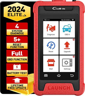 2026 LAUNCH Creader Elite 205 Engine ABS SRS OBD2 Diagnostic Scanner Code Reader