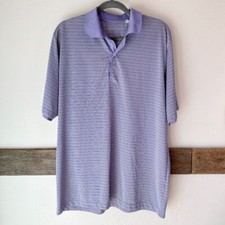 Ben Hogan Golf Shirt Mens Lavender Size L Excellent Condition 