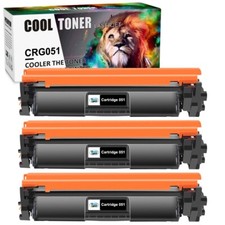 3Pk Toner Cartridge Compatible for Canon 051 ImageCLASS LBP162dw MF264dw MF267dw