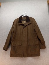 Claiborne Outerwear Suede-like Brown Men Xl Coat/jacket, Quilted Lining Full Zip