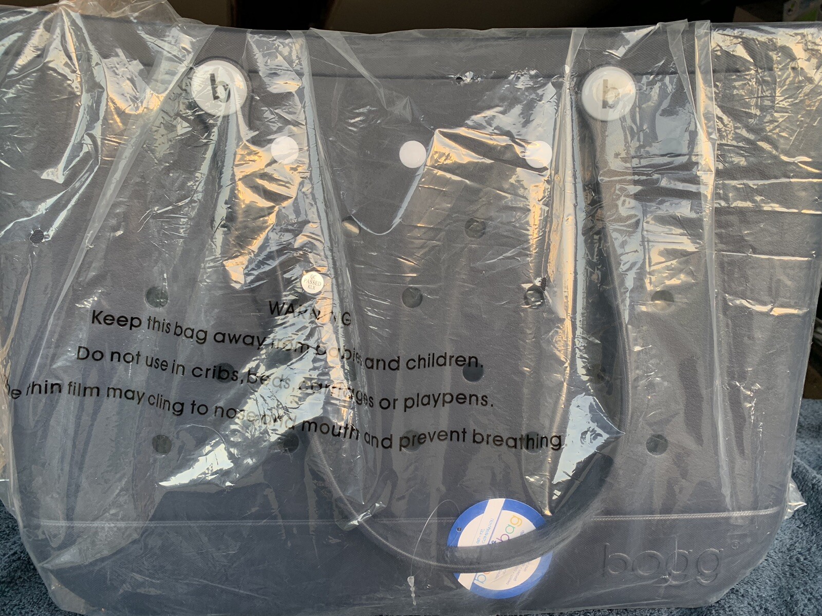 Original Bogg Bag XL Navy Blue Ultimate Tote Go Anywhere With 2 Pouches