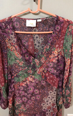 New Anthropologie SIRENA RUFFLED TUNIC DRESS Size XS | eBay