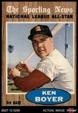1962 Topps #392 Ken Boyer All-Star Cardinals 4 - VG/EX