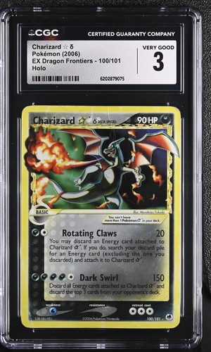 Charizard ★ δ graded CGC 3 for sale on eBay
