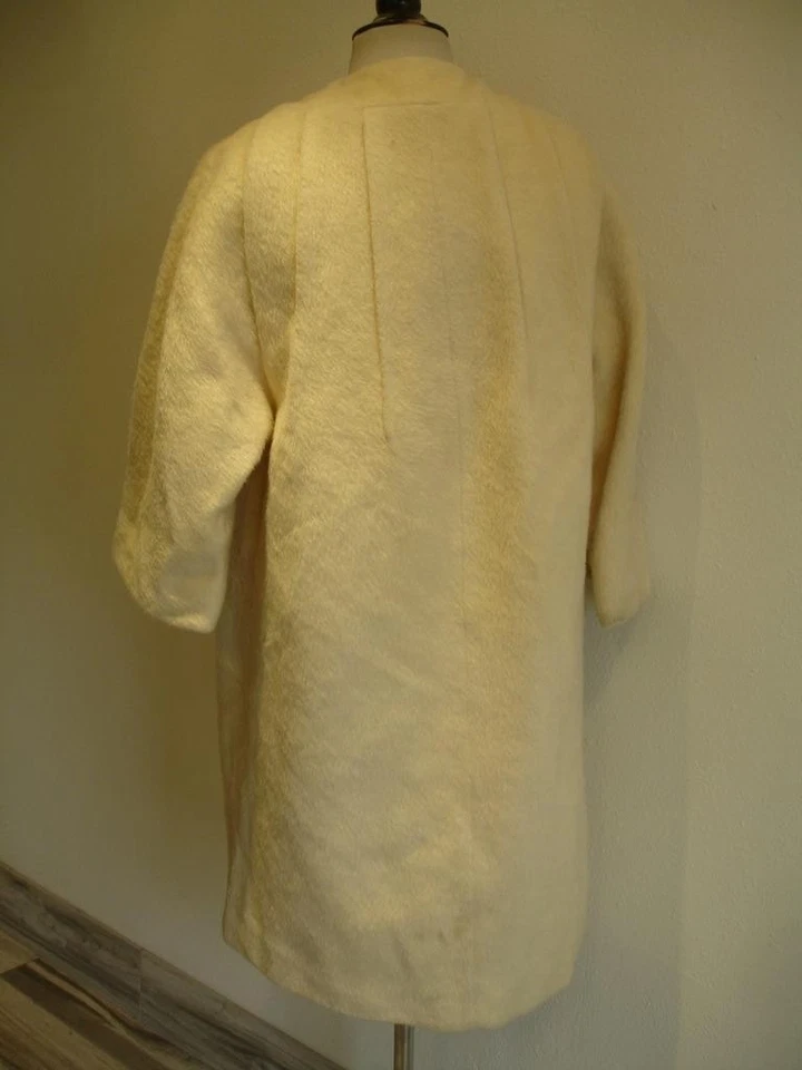 Abrigo mujer talla M L Lilli Ann Tisse a Paris San Francisco de colección años 50 mohair crema Foto 4 de 4