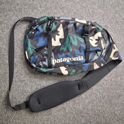 Patagonia Atom Sling 8L Bag Camo Blue Green Orange Crossbody Backpack 48261 - Image 1 of 4