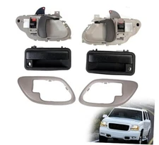 Exterior Door Handle & Interior Door Handles w/Bezel Kit,fits for Chevy 