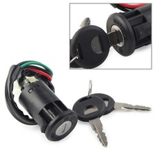 Motorcycle Security 4 Wire Ignition Key Lock Switch Fit Honda CG125 ATV Quad ATV