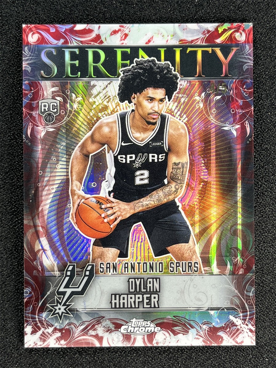 2025-26 Topps Chrome Dylan Harper #SY-12 Red Refractor Serenity Rookie RC /5