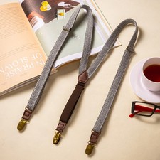 Retro 2cm Suspenders Anti-slip Best Man Elastic Trouser Braces Adult Y-shaped