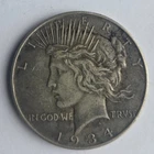 1934-D United States Peace Silver Dollar 90% Silver