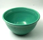 Vintage Bauer Pottery #12 Green Ring Ware Mixing Bowl w/ 2 Rings Inside
