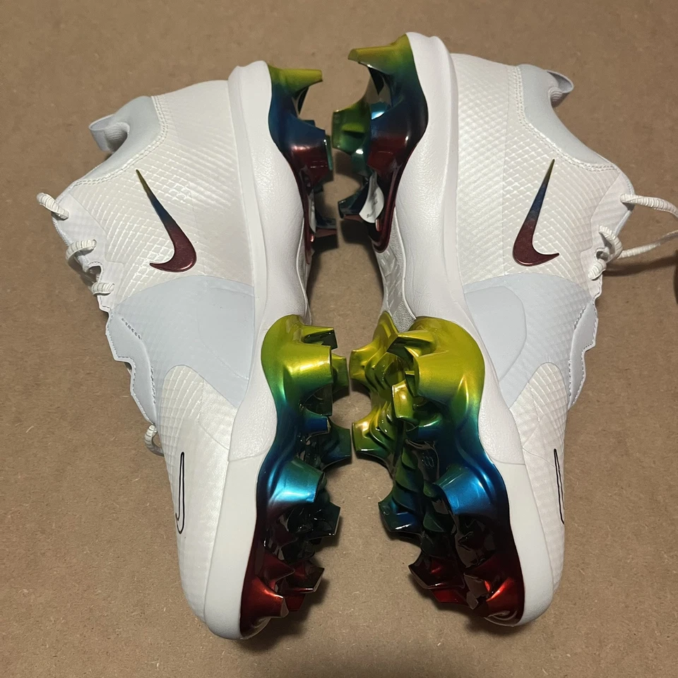 Men's Nike Force Trout 9 Pro MCS 'Rainbow' Baseball Cleats FB2908-106 Size 11.5 - Image 4 of 4