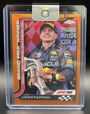 2025 Topps Chrome Formula 1 F1 Max Verstappen True Orange Refractor /25 #99