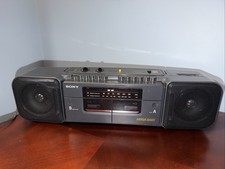 VTG Sony CFS-W308 Radio Cassette Corder Dual Tape Mega Bass READ Radio works