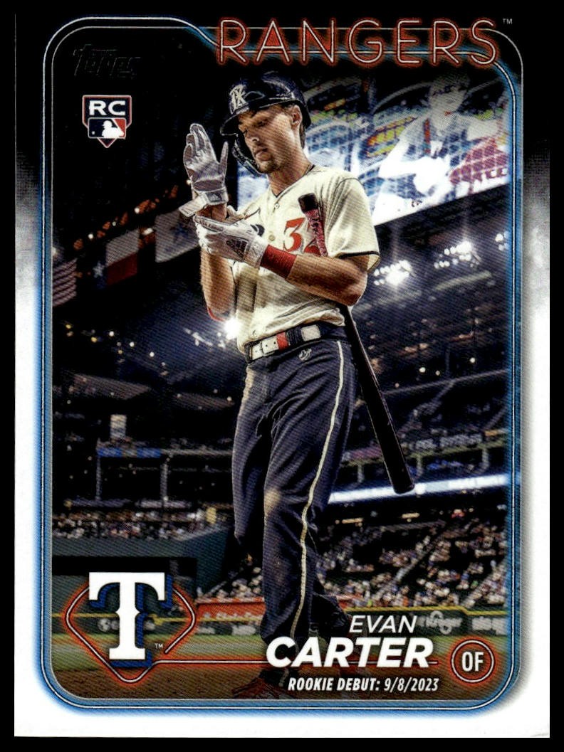 Evan Carter 2024 Topps Update #US58 Texas Rangers