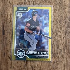 2026 Topps Series 1 - Dominic Canzone #156 Yellow Holofoil /399
