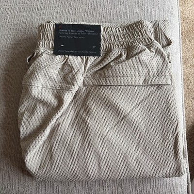 Lululemon Size Medium License to Train Textured Jogger Reg, Downtown Tan, NWOT