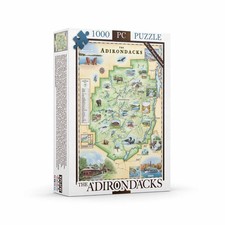 The Adirondacks 1000 Piece Jigsaw Puzzle Xplorer Maps New