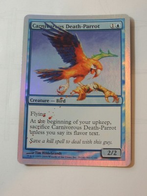 MTG - FOIL - Carnivorous Death-Parrot - Unhinged - NM