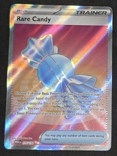 Pok mon TCG Rare Candy Trainer-Item Full Art Holo MEGA 175/185 Card