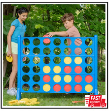 Hasbro Giant Connect 4 Outdoor Garden Game Jumbo 42-Piece Set for Kids & Adults