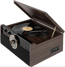 Victrola Empire Signature 6-in-1 Record Player Bluetooth FM CD Cassette
