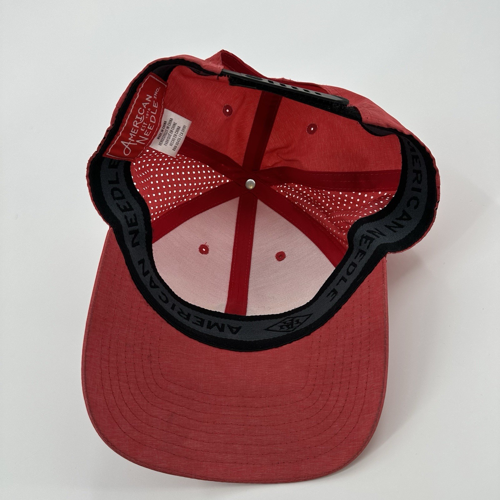 Crystal Downs Golf Hat Red Strapback Cap American… - image 6