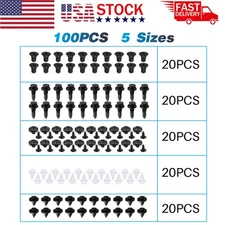 100X Car Trim Panel Clips Bumper Pin Rivet 7 8 9mm Engine for TOYOTA & LEXUS