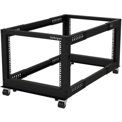 StarTech 8U 19'' Open Frame Server Rack Compact 4 Post 4POSTRACK8U