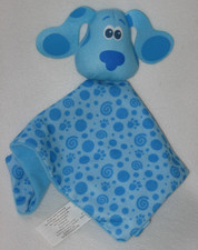 Vintage Blues Clues 9x9" Lovey Security Blanket Walmart Square Fleece Print