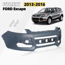 For 2013-2016 Ford Escape Front Bumper Cover Kit Primed w/o Sensor Hole