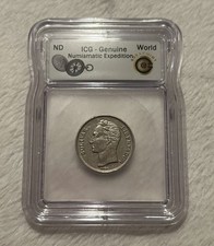 1977 Venezuela 1 Bolivar ICG Genuine Slabbed Coin