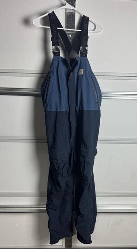 Carhartt Storm Defender Force Extremes Shoreline Angler Bib Overalls Mens Large